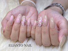エリアントネイル(ELIANTO NAIL)/マグネットジェル×レオパード