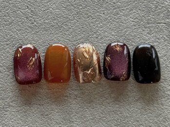 ボルドーオレンジ、紅葉color