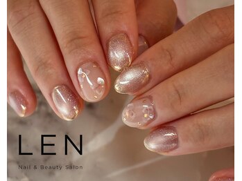 レン(LEN.)/シェルフラワーネイル