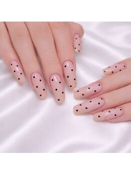 nail.S東花園店 ワンカラー/パラジェルネイル/マグネット/フィルイン/長さだし/フット/ドットネイルデザイン