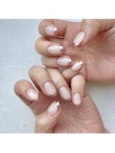 ネイルエース(Nail Ace)/カラー＋ミラーフレンチ