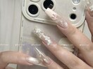 長さ出し/春ネイル