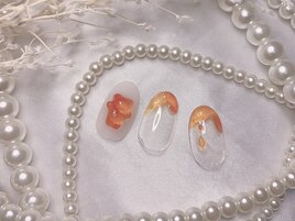 ちゅるんくまちゃんネイル