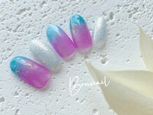 ネイルアンドアイラッシュ ボネール 銀座店(lash Bounail)/マグネットネイル・グラデ