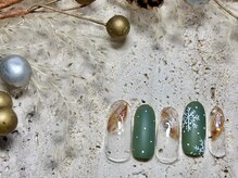 テテネイル(tete.nail)/手描き結晶×グリーンティー