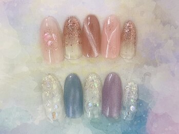 キャンアイドレッシー 溝ノ口店(Can I Dressy)の写真/定額デザインはもちろんオリジナルのデザインも可能なシンプルネイル☆オフィス勤務の方にもおすすめ◎
