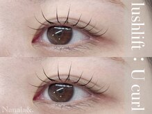 Uカール：似合わせまつげパーマ／根元の立ち上げ×毛先のカール