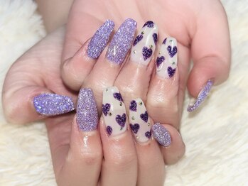 シチ ネイル(shichi nail)/長さだし10本+シンプルデザイン