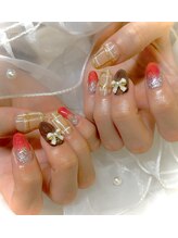 エレノア/苺・チョコレートネイル