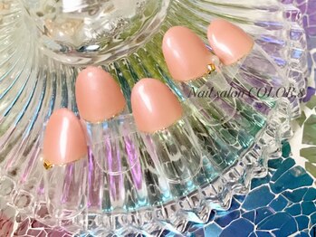 ネイルサロン カラーエイト(Nailsalon COLOR.8)/フレンチ、ピンク、シンプル