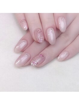 ピオニーネイル(peony nail)/ドライフラワー マグネット