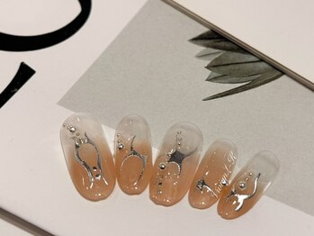 ハチドビューティ(8Do Beauty)の写真/【新規HANDオフ無料】話題のNYHaileyバーチャルフレンチ7980円★(ストーン別料金) 最旬デザイン多数☆