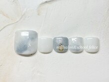 フェリーチェ(nail salon＆school felice)/フットネイル/定額制9900円/瑞江