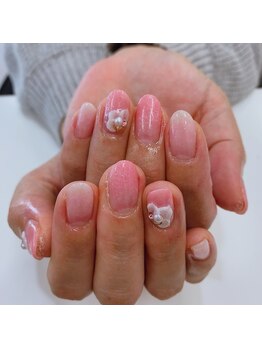 お花キラキラネイル Pg ラバーオブネイルズ 米子店 Lover Of Nails のフォトギャラリー ホットペッパービューティー