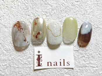 アイネイルズ 梅田店(I nails)/和装ニュアンスくすみ