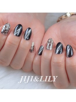 ギャラクシー＆フラワーネイル