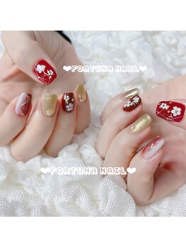 フォルトゥーナ 神田(Fortuna)/お正月成人式ネイル¥14980