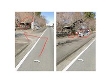 ネイビーアイ(NAVY eye)の雰囲気（お店は奥です。白いチェーンがあるのでその前に縦に停めて下さい）