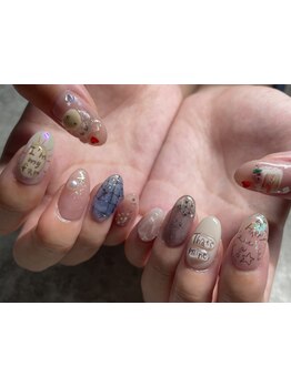 手描きアートが得意なサロン