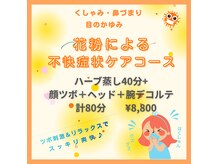 インテグラル 水戸店(integral)の雰囲気（【季節限定】鼻づまりや目のかゆみに効く顔ツボ＋ハーブ蒸し）