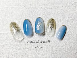 縦グラデーション　シェルネイル
