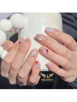 ヘブン ネイル 鶯谷(HEAVEN Nail)/Cute Glitter Nails