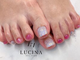 W-41 大人オーロラバカラネイル