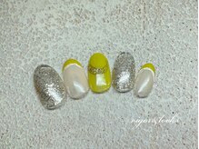 ヴィガー アンド ルックス 白金 目黒(Vigor&Looks)/フレンチ　ラメ　イエロー