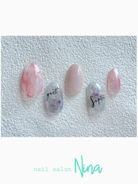 フラワーニュアンスネイル