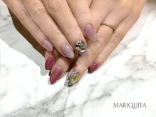 ネイルサロン マリキータ(MARIQUITA)/マグネット×ビジューネイル