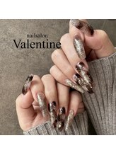 ネイルサロン ヴァレンタイン(nailsalon Valentine)/キラキラべっ甲ネイル