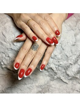 マイオティック ネイル(miotic nail)/紅白フレンチネイル