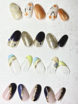 ネイルアンドアイラッシュ グレース 芦屋店(nail&eyelash Grace)の写真/【芦屋駅すぐ】丁寧なオフ+ケア付☆イベントや気分に合わせた上品で可愛いネイルで気分もUP☆