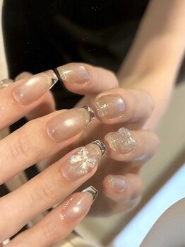 ノウェム(novem)の写真/【フィルイン】周りと差が付くネイルに♪《持ち込みOK!アートフリー120分¥10200》+¥10000で長さだし10本も