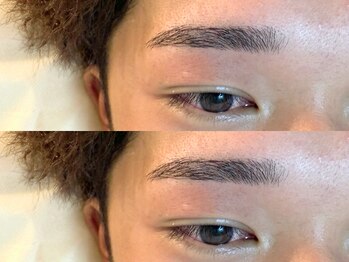 メンズオージー 岡山中区(men's O.G)の写真/【東岡山駅車で6分/23時迄】仕事帰りに“サクッと整う”プロの眉毛WAX¥2980◆骨格×毛流れ診断で理想の眉に