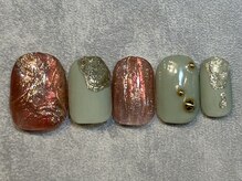 カラネイル 南森町店(calla nail)/キラキラミラーアート