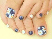 ネイルアンドアイラッシュサロン エスポアール(nail&eyelash salon espoir)/手描きフラワーアート75分コース