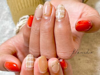 ブランシュ(BLANCHE)/チェックネイル