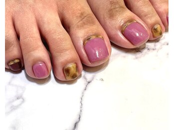 ネイルクイックオアシス ペリエ千葉店/フットジェルコース+アート