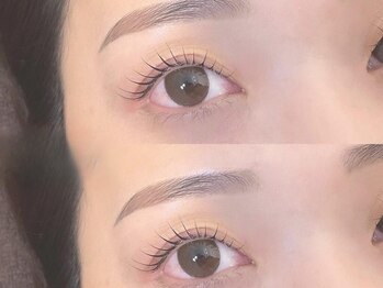 モストアイズ 海老名(most eyes)の写真/【眉毛とまつ毛セットで時短仕上げ◎】人気No.1☆アイブロウスタイリング(wax+間引き)＋パリジェンヌ¥11000