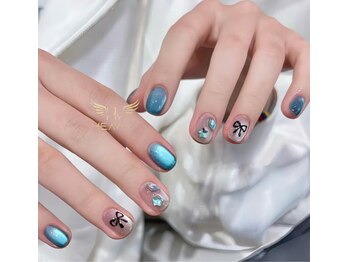 ヘブン ネイル 鶯谷(HEAVEN Nail)/Blue Cat Eyes Nails