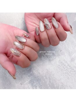 マグネットxニュアンスネイル