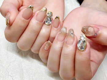 ビューティービースト フォー ネイルアンドアイラッシュ 松浜店(beauty:beast)/キラキラ詰め込みネイル☆