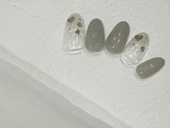 シ ベル 梅田茶屋町店 ネイル(Ci belle)/ハートホロネイル/韓国ネイル
