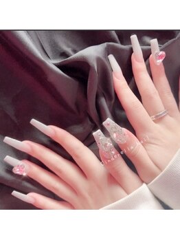 シンデレラネイル(CINDERELLA NAIL)/【スカルプ長さだしネイル】