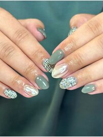 ツイードネイル