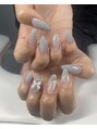 ラブネイル(LOVENAIL) チーク+パーツで可愛さ抜群デザイン♪