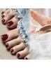 【8/27来店限定】桑原施術-フットワンカラー+フットケア◆￥8000