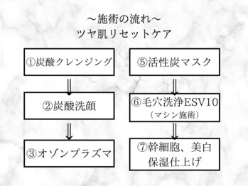 フラワー(FLOWER)/韓国肌　ツヤ肌リセットケア工程