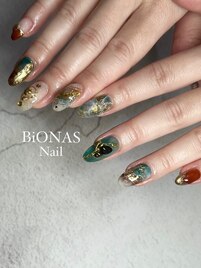 天然石nail